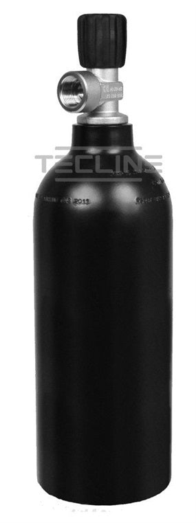 Tecline aluflaske 1,5L 200 bar kranratt på topp