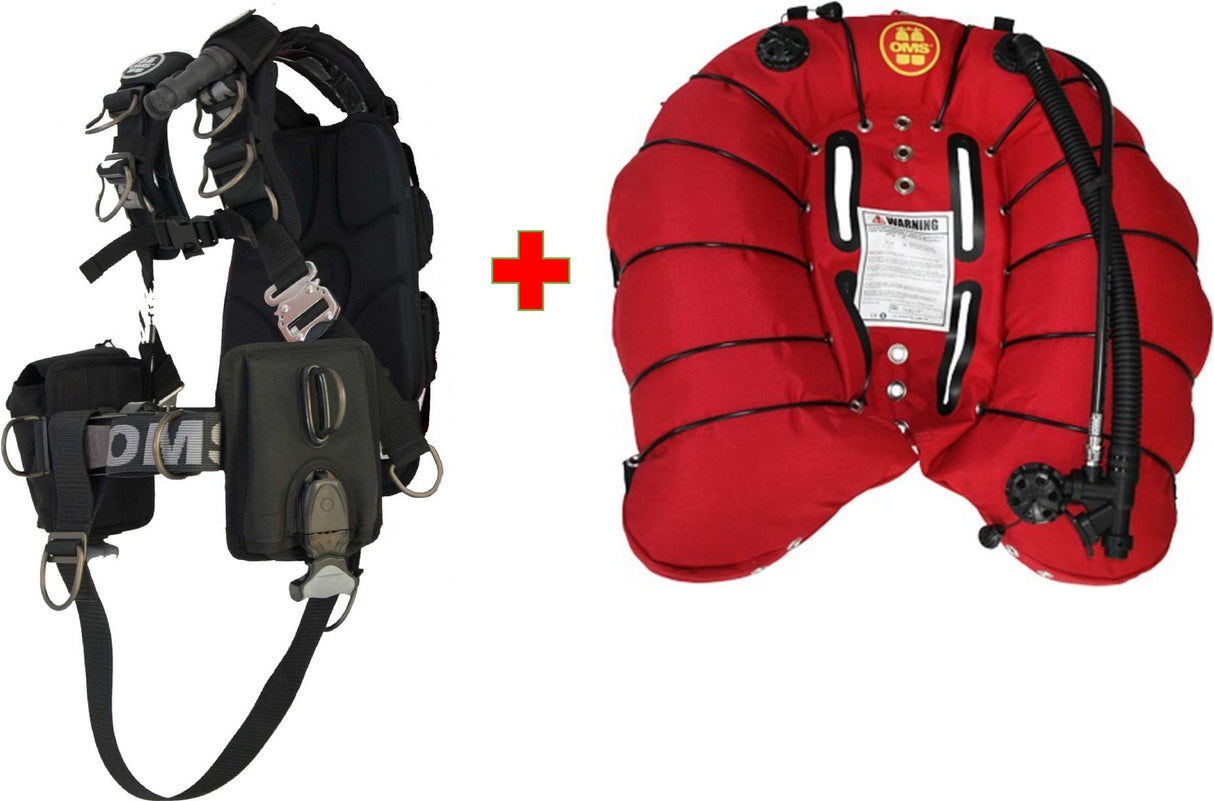 OMS Comfort Harness III Deep Ocean 2.0 Rød